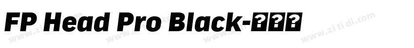 FP Head Pro Black字体转换